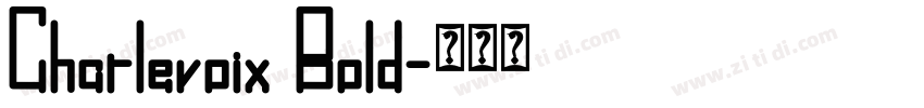 Charlevoix Bold字体转换 Charlevoix Bold字体转换